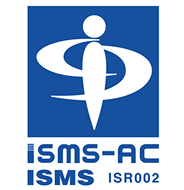 ISMS認証マーク（情報セキュリティマネジメントシステム・ISMS-AC・ISR002）